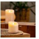 3D LED Kerze LUMBRE RUSTIC, Ø9x15 cm (creme /...