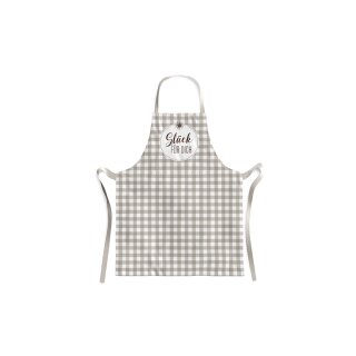 Schürze Baumwolle Maße: 78 cm x 68 cm Glück