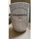 Tasse mit Henkel  Lieblingsmensch " 500 ml H 12 cm ,...