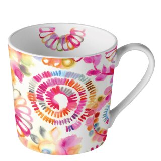 Becher / Mug / Tasse ca. 0.3L , 9 cm Hoch- &Oslash;9, cm ( Fantasy Circles ) AMBIENTE
