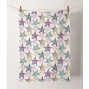Geschirrtuch 100% Baumwolle 50 x 70 cm  WATERCOLOUR STARS...