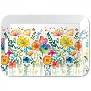 Tablett Melamin 33 x 47cm VIBRANT SPRING WHITE AMBIENTE