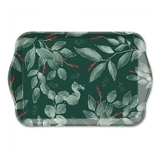 Tablett Melamin 13 x 21 cm, LEAVES AND BERRIES  AMBIENTE