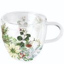 Doppelwand Glas Becher Borosilikatglas &Oslash; 10 - h...