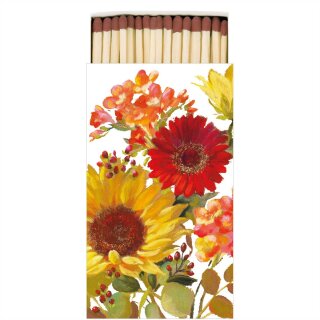 Streichh&ouml;lzer, Packung Ma&szlig;e: 11 x 6,5 cm, 45 St&uuml;ck SUNNY FLOWERS CREAM  AMBIENTE
