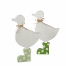 Figur Ducky, 2 sort., Ente, H 18,10 cm, MDF, Jute,...