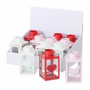 Laterne Valencia, 3 sort., Thekendisplay, Quadrat,...