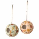 Vogelhaus Farina, 2 sort., H 11,00 cm, Steingut,...