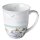 Becher - Mug - Tasse Tee / Kaffee Becher Bone China 0,4 L; 10,5 cm Hoch- &Oslash;9,5cm BEACH CABIN  AMBIENTE