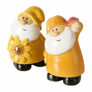 Figur Gerti, 2 sort., Wichtel, H 12,80 cm, Porzellan, Orange