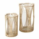 Windlicht Eireen, 2 tlg., Set 2, Rund, H 20,00-27,00 cm,...