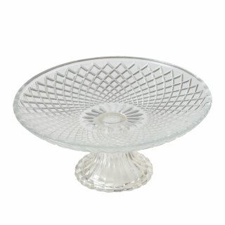 Tortenplatte Ruka, 20 x 8,5 cm, Klarglas, Einfarbig, Transparent