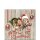 Serviette 25 x 25 cm  3 lagig, 20 St&uuml;ck pro Packung " Curious kittens FSC Mix "  AMBIENTE