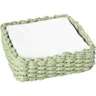 PAPER NAPKIN HOLDER lig. green f&uuml;r Lunch Servietten