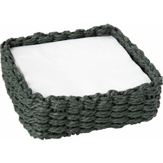 PAPER NAPKIN HOLDER dark green f&uuml;r Lunch Servietten