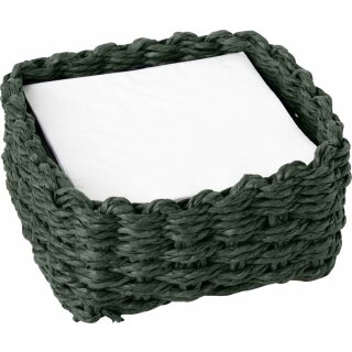 PAPER NAPKIN HOLDER dark green Cocktail  Servietten