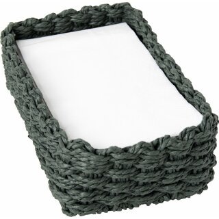 PAPER NAPKIN HOLDER dark green Buffet Servietten