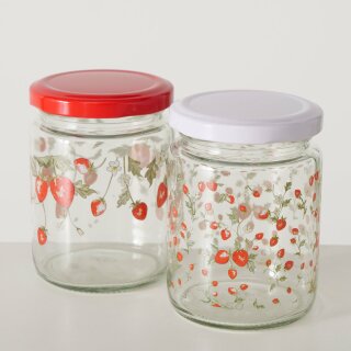 Vorratsglas Emily, 2 sort., 240 ml, H 9,00 cm, D 7,00 cm, Eisen, Glas lackiert, PVC