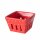 Schale Lilly, 2 sort., Rot, Weiß, Quadrat, Spülmaschinengeeignet, H 7,50 cm
