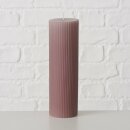 Stumpenkerze Classic, H 20,00 cm, D 6,00 cm, Paraffin, Taupe