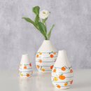 Vase Fruits, 3 tlg., Set 3, H 7,50-12,00 cm, Steingut,...