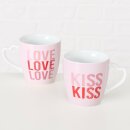 Jumbobecher Lovekiss, 2 sort., 480 ml,...
