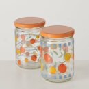 Vorratsglas Fruits, 2 sort., 500 ml, H 12,80 cm, D 8,50...
