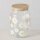 Vorratsglas Daisy, 890 ml, H 14,00 cm, D 10,00 cm, Bambus (Phyllostachys edulis), Glas lackiert, Silikon