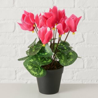 Topfpflanze , Blumen & Blüten, Indoor, H 27,00 cm, Eisen, Polystyrol geschäumt, Plastik, Polyester