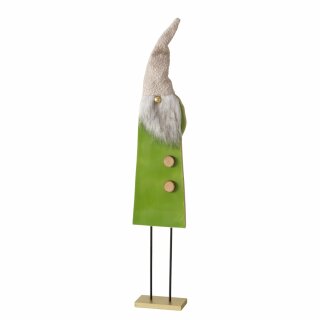 Figur Viridis, Weihnachtsmann, H 72,00 cm, Grün, Sumpfkiefer (Pinus elliottii), Polyester