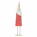 Figur Gomas, Weihnachtsmann, H 90,00 cm, Beige, Rot,...