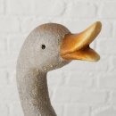 Figur Ganso, Gans, H 38,00 cm, Grau, Magnesia