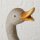 Figur Ganso, Gans, H 38,00 cm, Grau, Magnesia