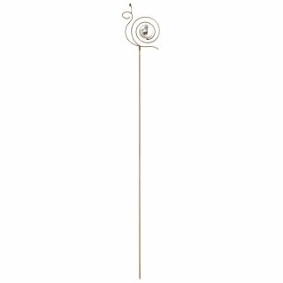 Gartenstab Pepita, Schnecke, H 117,00 cm, Eisen, Matt