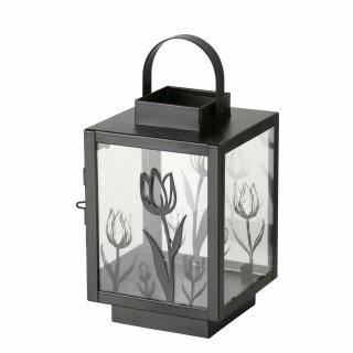 Laterne , Quadrat, Outdoor, H 18,50 cm, B 12,00 cm