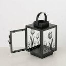 Laterne , Quadrat, Outdoor, H 18,50 cm, B 12,00 cm
