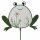 Gartenstab Konia, 2 sort., Frosch, Schnecke, H 90,00 cm, Eisen, Glas, Nein