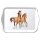 Tablett Melamin 13 x 21 cm, Horses AMBIENTE