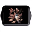 Tablett Melamin 13 x 21 cm, Lovely Chickdee Black AMBIENTE