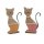 Katze 25cm farbl sortiert
