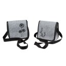Tasche 17x20cm Filz gr.Blume