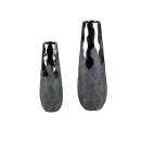 Vase 29 cm Anthrazit-Silber