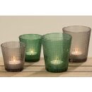 Windlicht Jura 2 er Set 2 fach sortiert  H7.5-10 Glas...