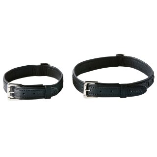 LEDER HUNDEHALSBAND  MY STAR  WEAVING SCHWARZ 31-41 CM